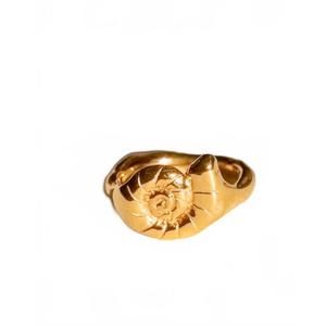 NEW RAUW women's we are the sea ring in gold vermeil